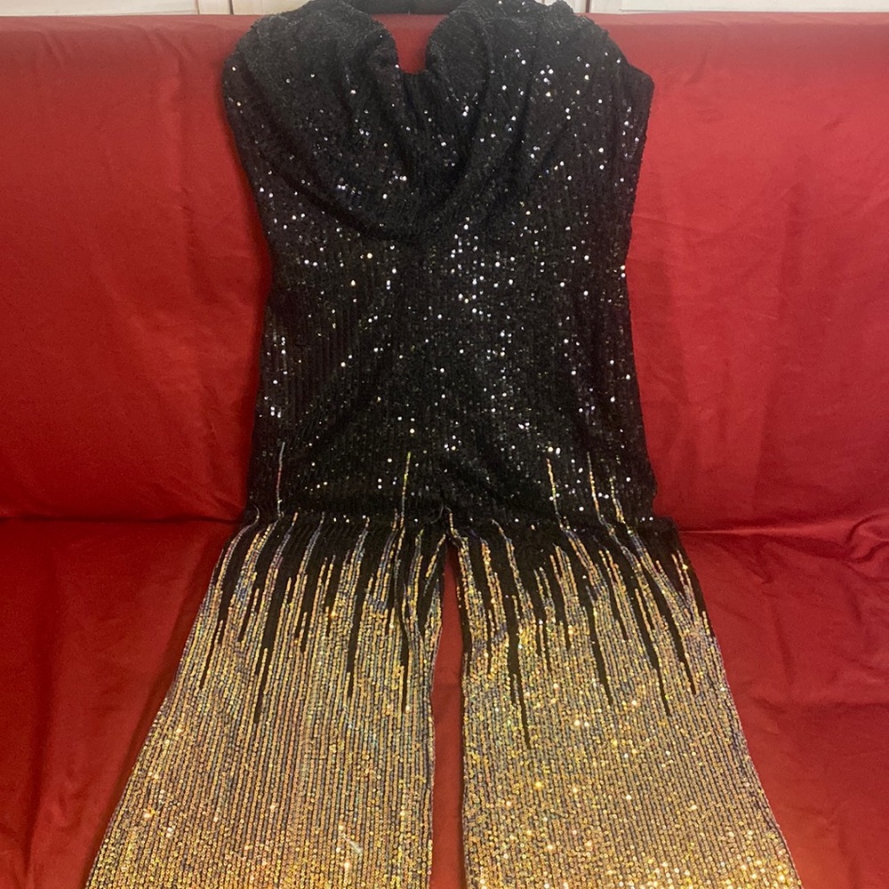 Fashion Nova Sequin Jumpsuit - Picture 3 of 4
